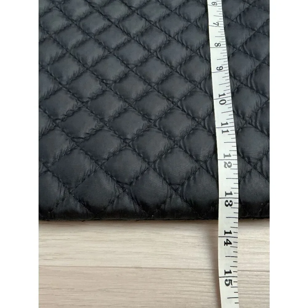 Lands End Quilted Crossbody Shoulder Bag in Black and Brown